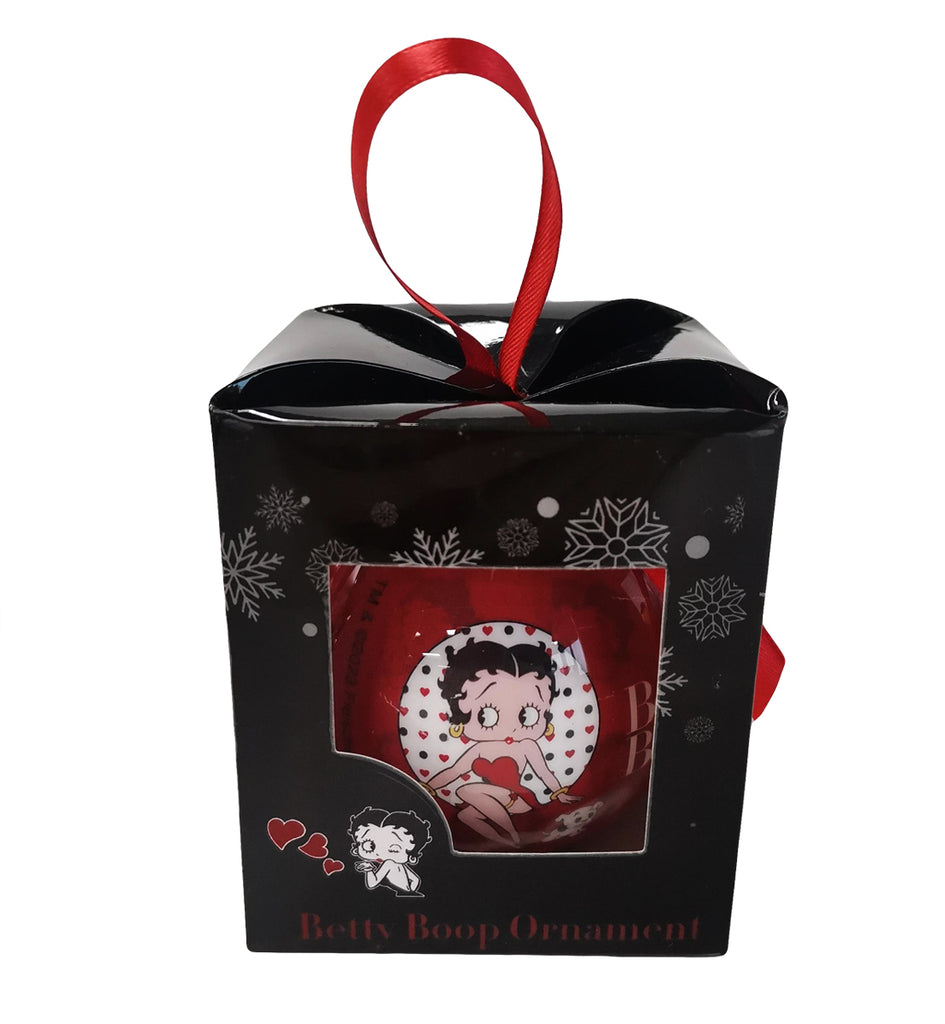 Betty Boop Ornament - Red Ball