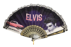 Elvis Hand Fan - Pink Caddy