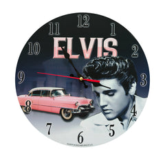 Elvis Clock - Pink Caddy