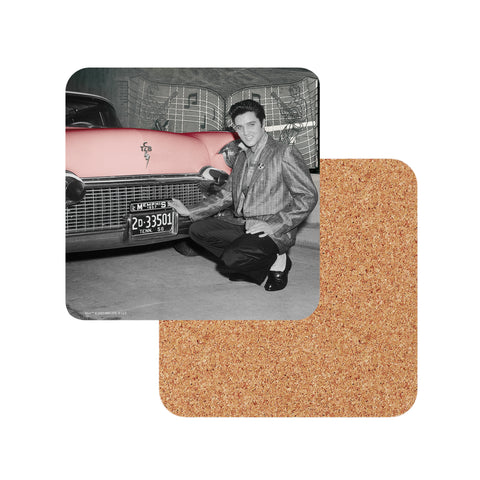 Elvis Coaster In Front Of Car