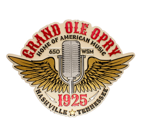 Grand Ole Opry Magnet - Mic & Wings