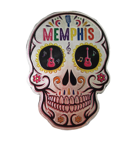 Memphis Magnet - Sugar Skull Metallic