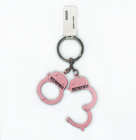 Memphis Key Chain - Handcuffs Pink