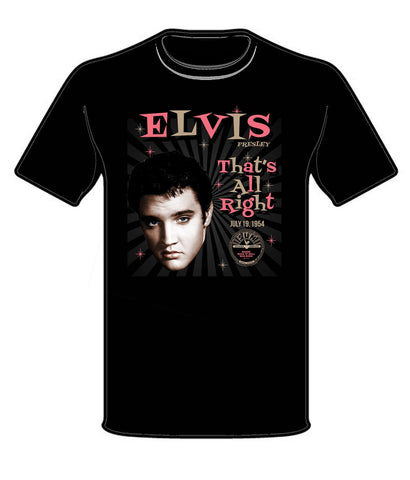 Sun Record T-Shirt - Elvis Looking