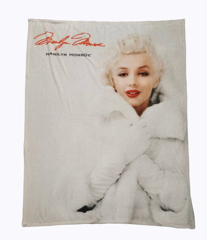 Marilyn Throw Blanket - White Coat