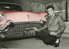 Elvis Postcard w/Car