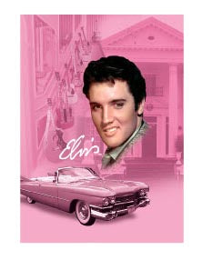 Elvis Magnet - Pink With Guitars