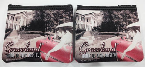 Elvis Key Chain/Coin Purse - In Car At Graceland