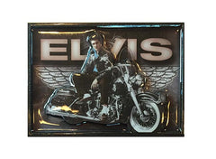 Elvis Magnet - Motorcycle With Wings 3D Laser