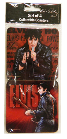 Elvis Coasters - Red '68 Name