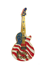 Elvis Magnet - Guitar Flag Rocks