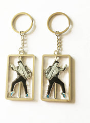 Elvis Key Chain - Spinner Blue Suede Shoes