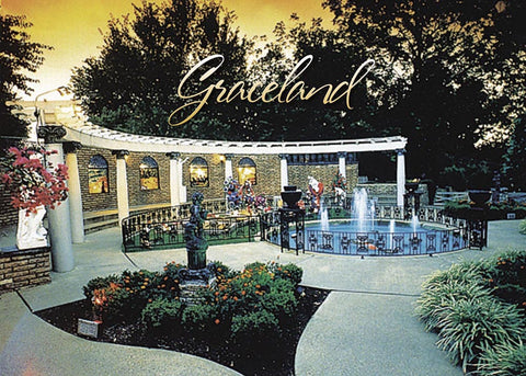 Elvis Postcard Meditation Garden