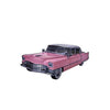Magnet - Pink Car Diecut Metal