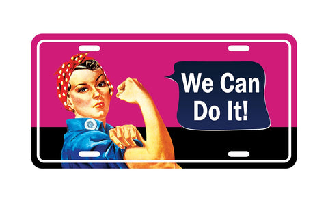 Rosie The Riveter License Plate - We Can Do It