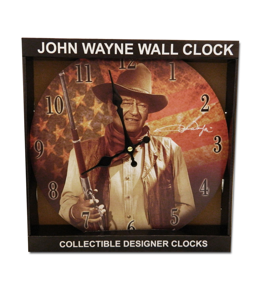 John Wayne Clock - Flag