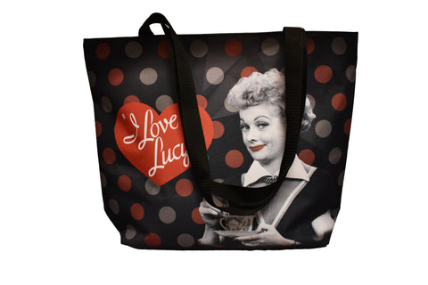 Lucy Tote Bag - Blk & Red