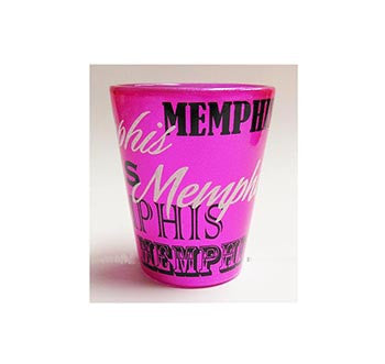 Memphis Shot Glass - Metallic Pink