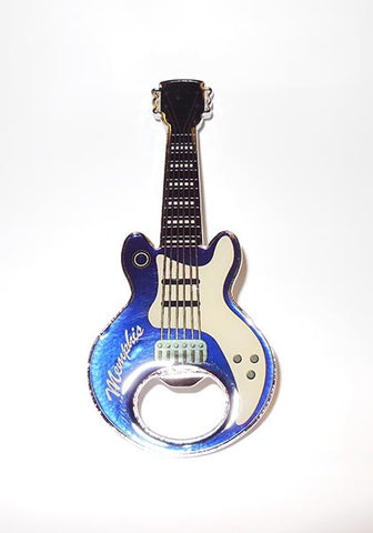 Memphis Bottle Opener & Magnet - Guitar Blue