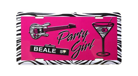 Memphis License Plate - Party Girl