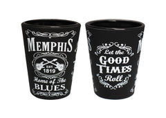 Memphis Shot Glass - Blk & Wht Est.