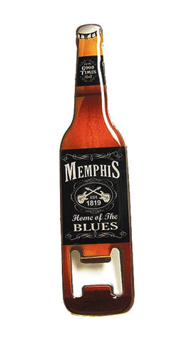 Memphis Bottle Opener & Magnet - Blk & Wht