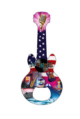 Memphis Bottle Opener & Magnet - Collage w/ Flag