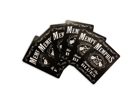 Memphis Playing Cards - Blk & Wht Est.