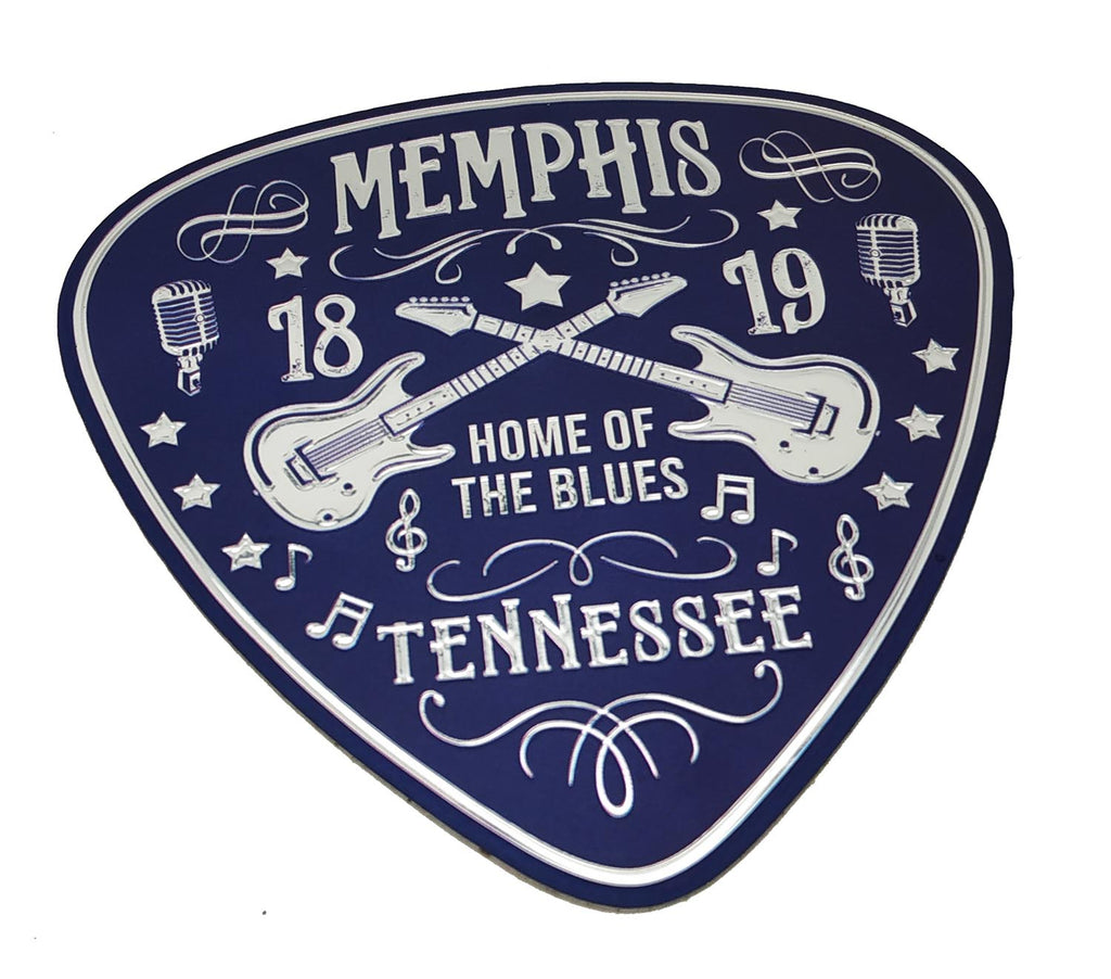 Memphis Magnet - Foil Guitar Pick Large
