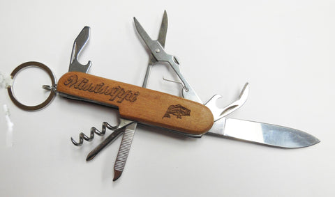 Mississippi Keychain - Utility Knife - Wood