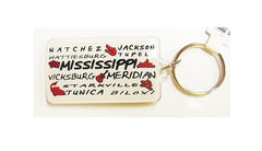 Mississippi Key Chain - Cities and Icons