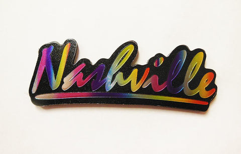 Nashville Magnet - Name Metallic