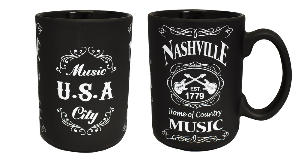 Nashville Mug - Blk & Wht Est.