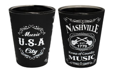 Nashville Shot Glass - Blk & Wht