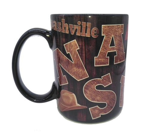 Nashville Mug - Wood Letters