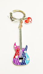 Nashville Key Chain - Guitar Mosaic