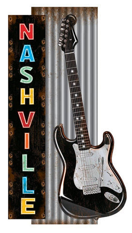 Nashville Metal Sign - Corrugated - 2pc Set