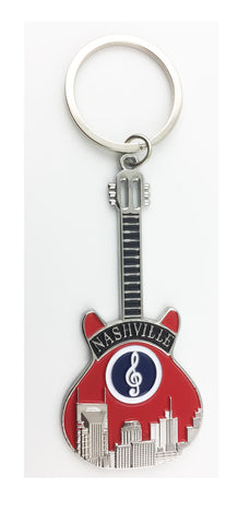 Nashville Key Chain - Guitar Skyline