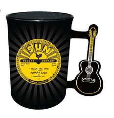 Sun Record Mug - Johnny Cash Guitar Handle