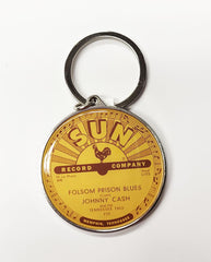 Sun Record Key Chain - Johnny Cash Folsom Prison