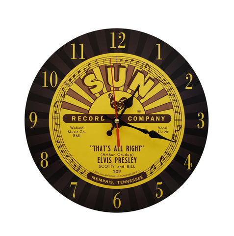 Sun Record Clock - Elvis That's All Right