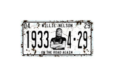 Willie Nelson Magnet - 1933 On The Road Again