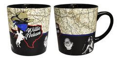Willie Nelson Mug - Texas Map