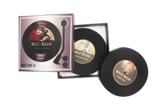 Willie Nelson Coasters - Records - 4pc Set