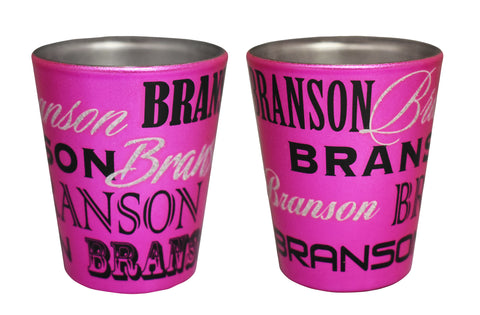 Branson Shot Glass - Pink Metallic