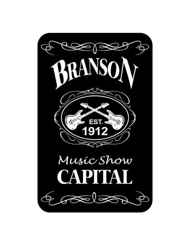 Branson Playing Cards - Blk & Wht Est.