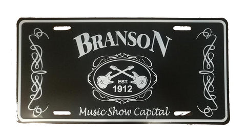 Branson License Plate - Blk & Wht