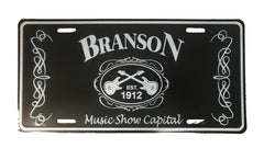 Branson License Plate - Blk & Wht