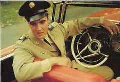 Elvis Postcard Army Uniform