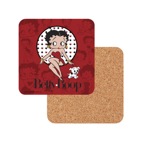 Betty Boop Coasters - Red - 6pc Set
